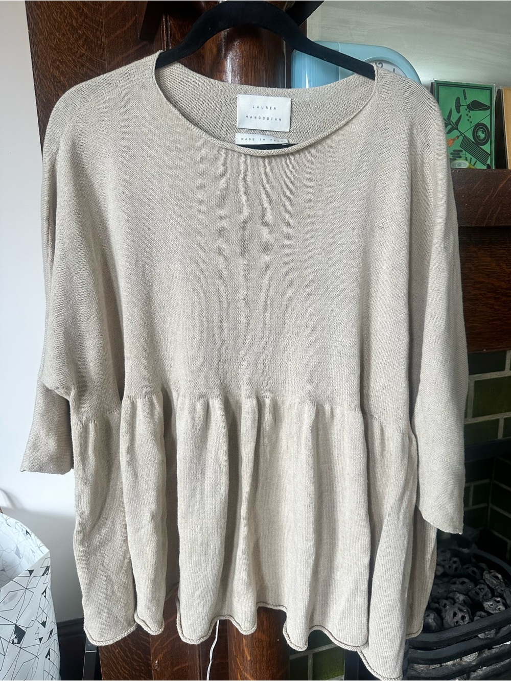 Lauren manoogian peplum sweater